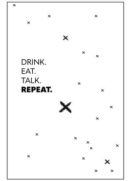 Carte - Drink Eat Talk Repeat